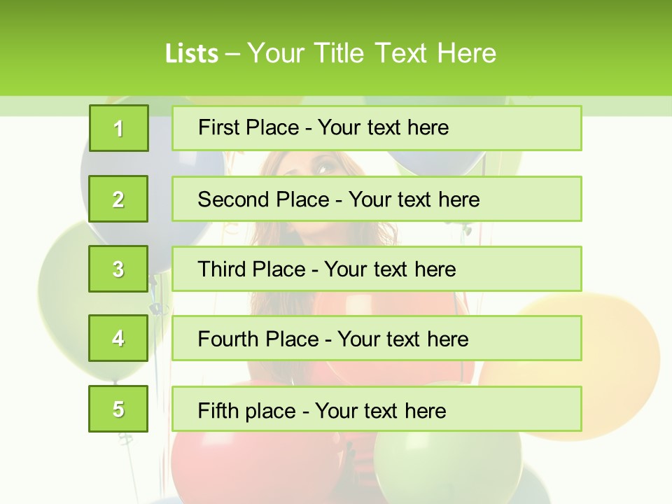 Caucasian White Cheerful PowerPoint Template