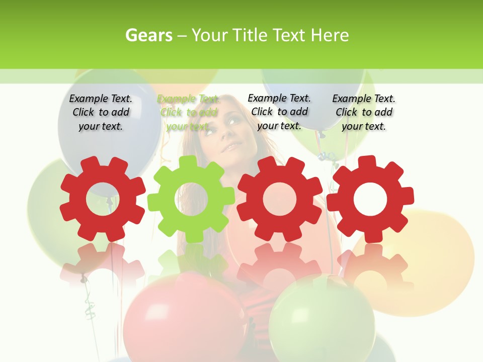 Caucasian White Cheerful PowerPoint Template