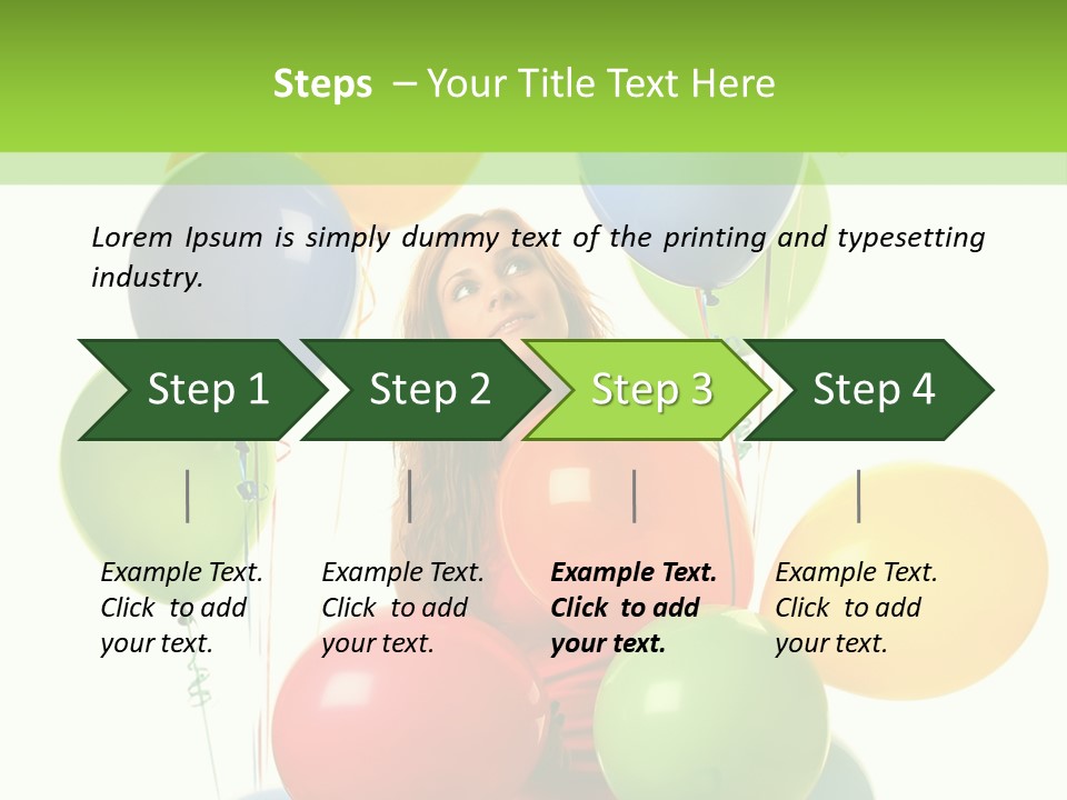 Caucasian White Cheerful PowerPoint Template