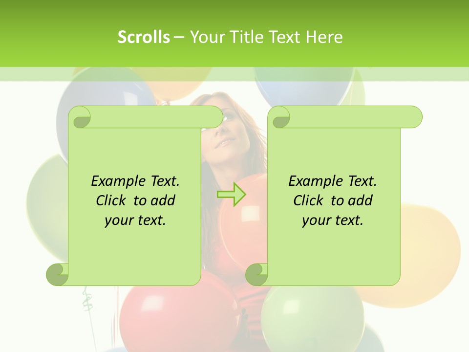 Caucasian White Cheerful PowerPoint Template