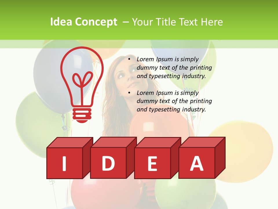 Caucasian White Cheerful PowerPoint Template