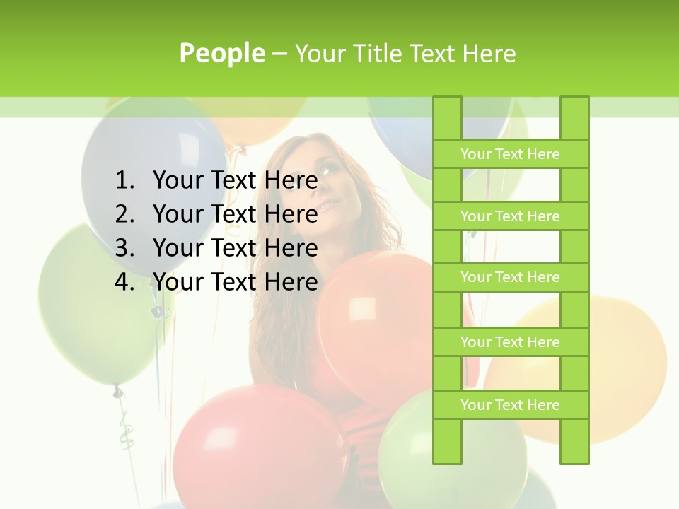 Caucasian White Cheerful PowerPoint Template