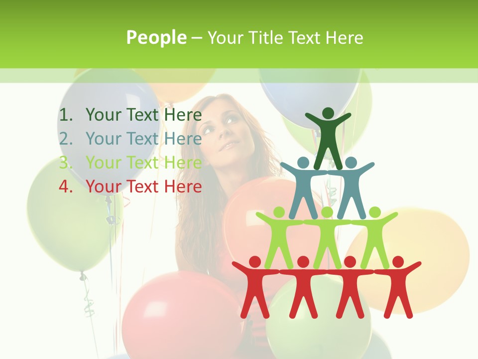 Caucasian White Cheerful PowerPoint Template