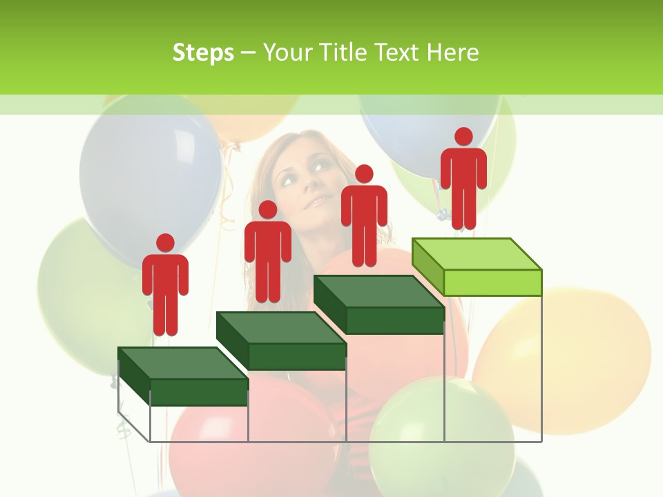 Caucasian White Cheerful PowerPoint Template