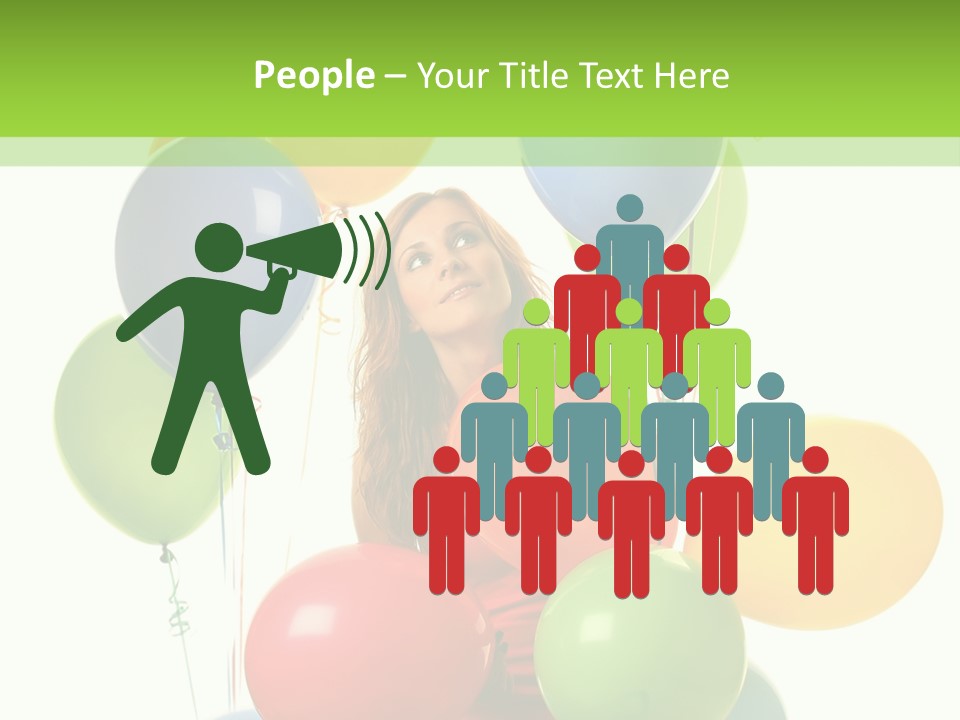 Caucasian White Cheerful PowerPoint Template