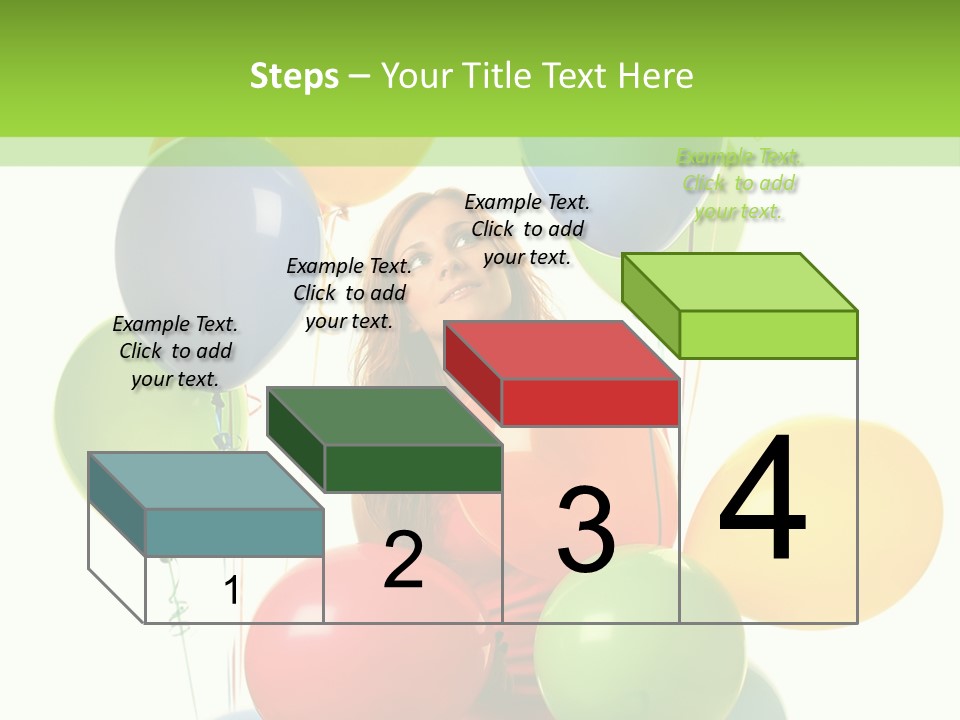 Caucasian White Cheerful PowerPoint Template