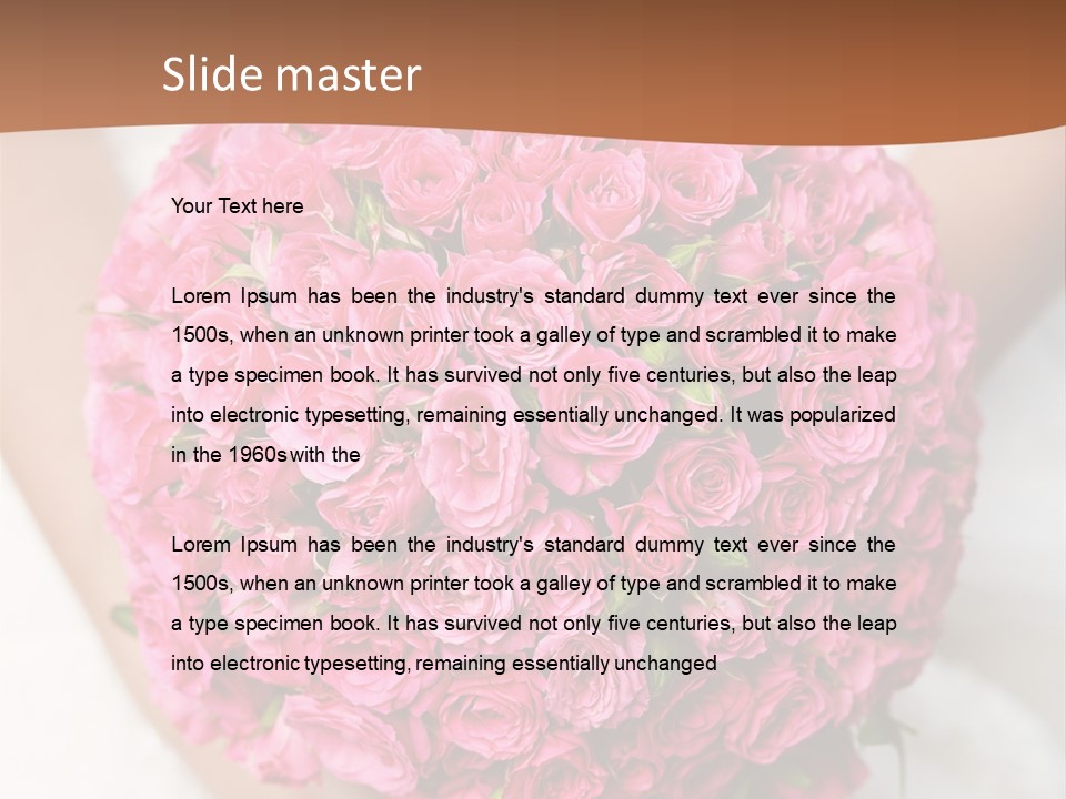 Bouquet Bloom Officially PowerPoint Template