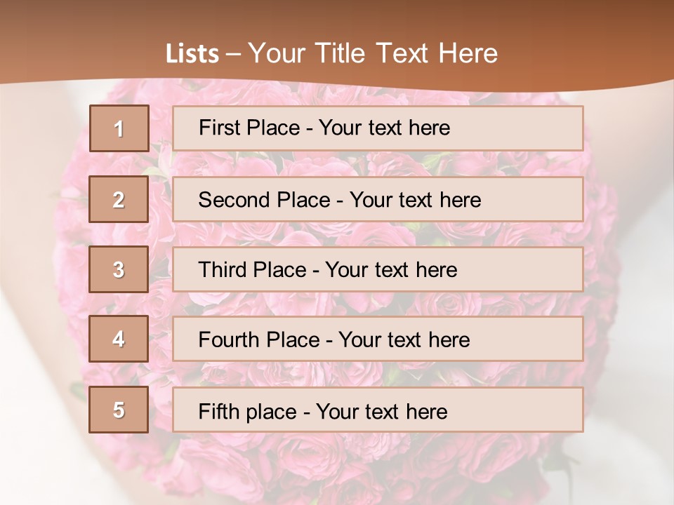 Bouquet Bloom Officially PowerPoint Template
