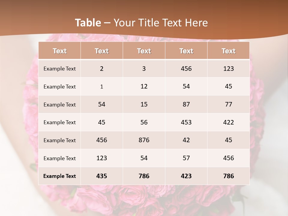 Bouquet Bloom Officially PowerPoint Template