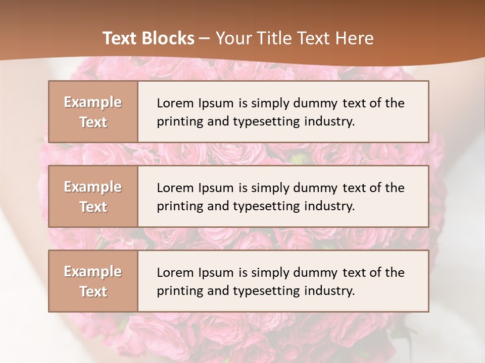 Bouquet Bloom Officially PowerPoint Template