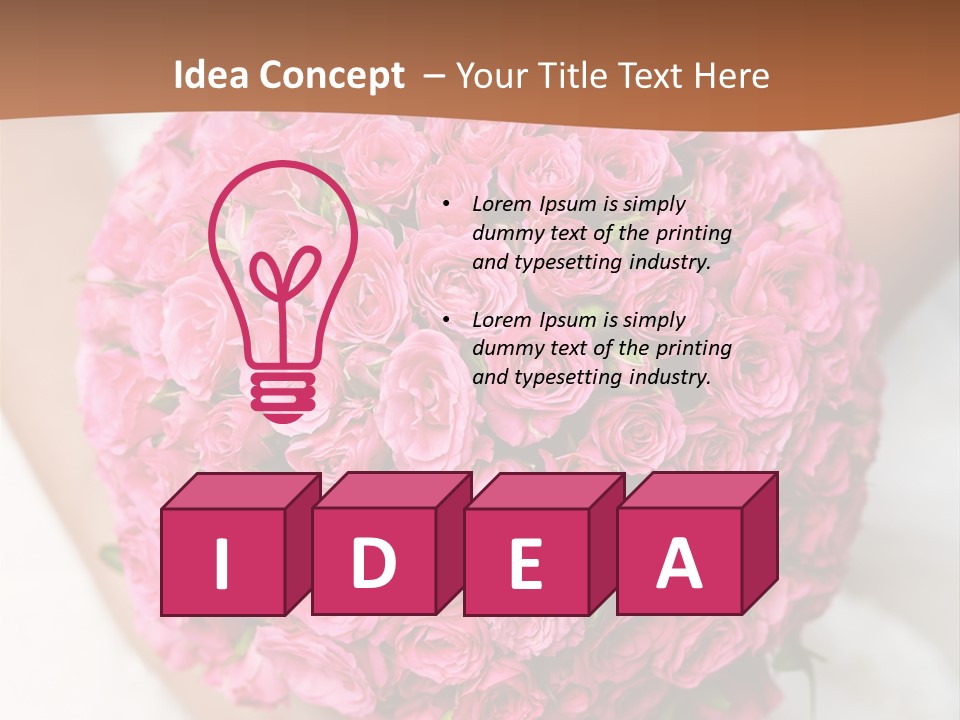 Bouquet Bloom Officially PowerPoint Template