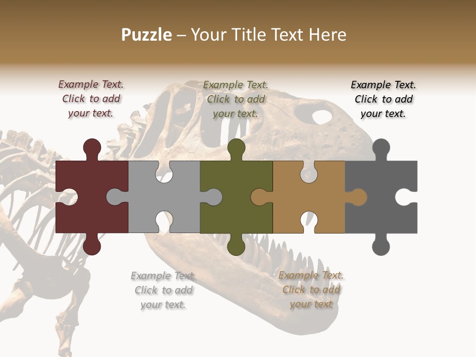 Red Museum Stone PowerPoint Template