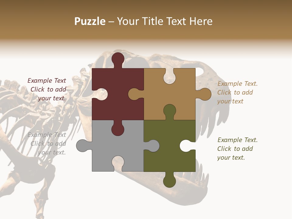 Red Museum Stone PowerPoint Template