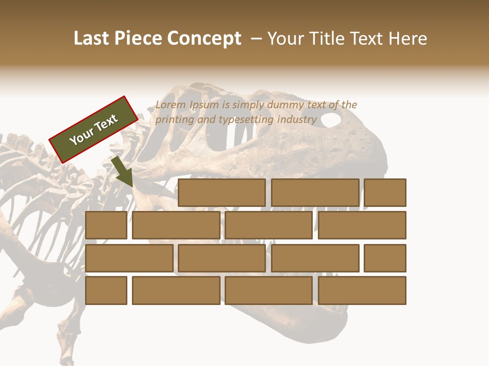Red Museum Stone PowerPoint Template