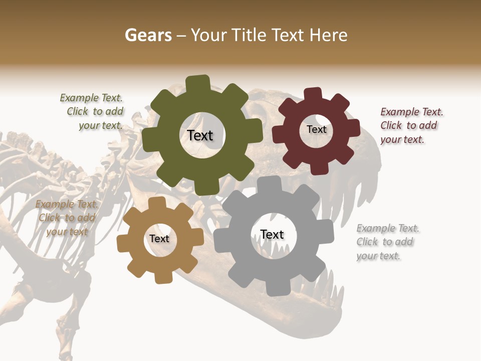 Red Museum Stone PowerPoint Template