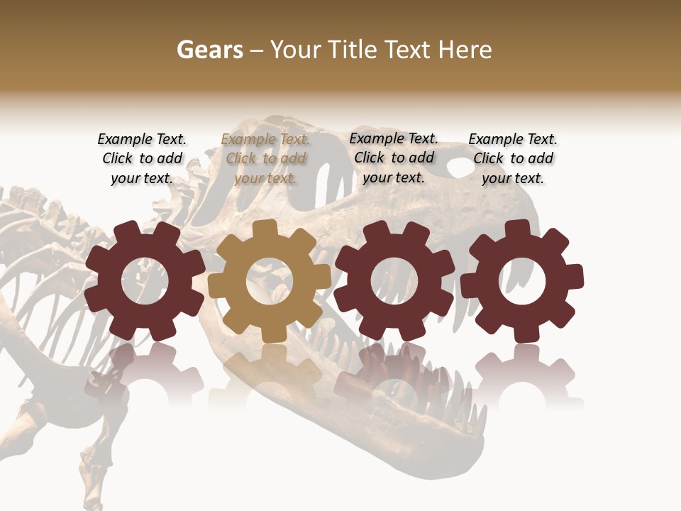 Red Museum Stone PowerPoint Template