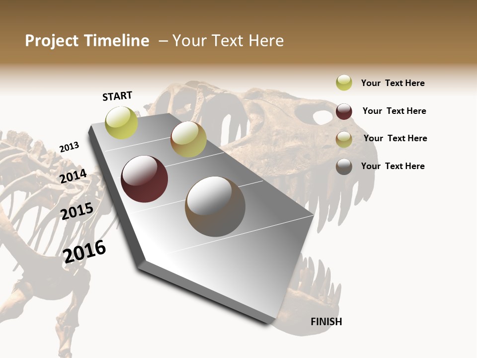 Red Museum Stone PowerPoint Template