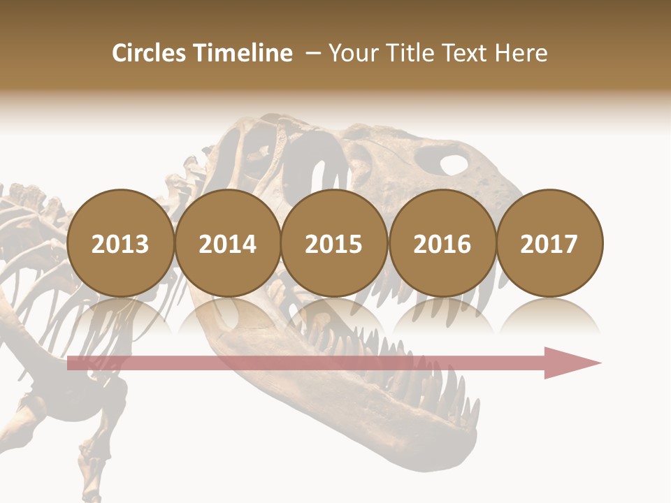 Red Museum Stone PowerPoint Template