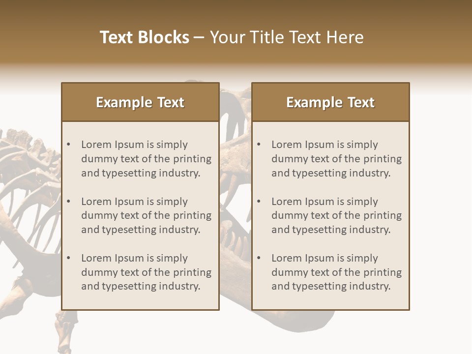 Red Museum Stone PowerPoint Template
