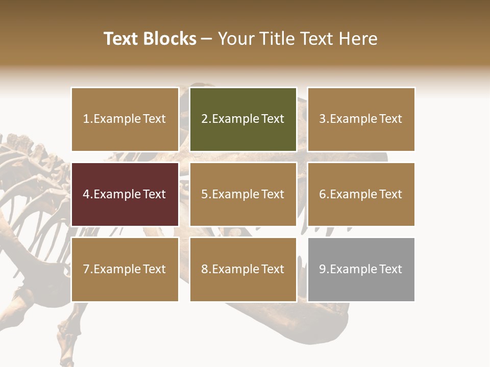 Red Museum Stone PowerPoint Template