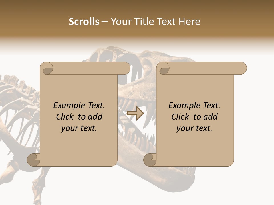 Red Museum Stone PowerPoint Template