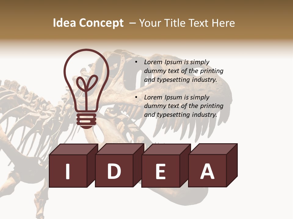 Red Museum Stone PowerPoint Template