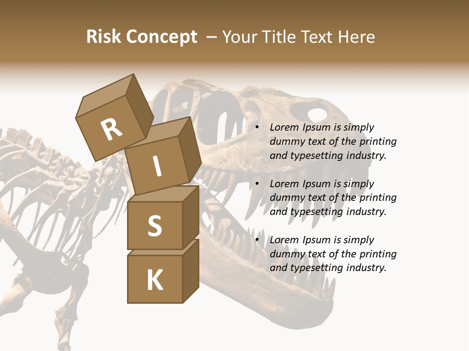 Red Museum Stone PowerPoint Template