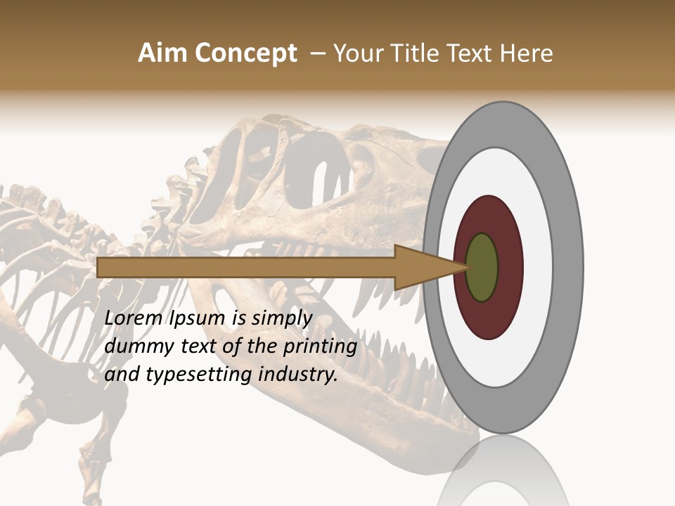 Red Museum Stone PowerPoint Template
