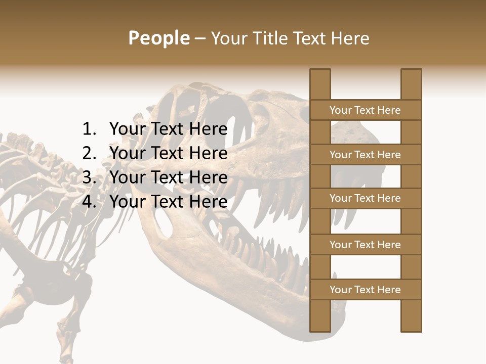 Red Museum Stone PowerPoint Template