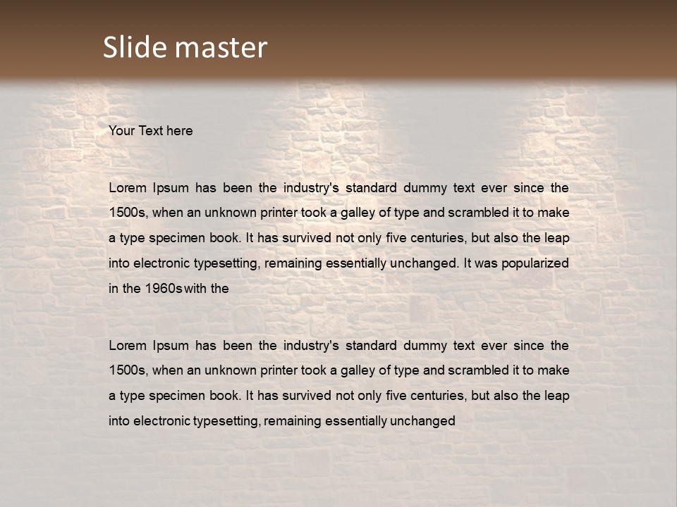 Vintage Texture Cracks PowerPoint Template