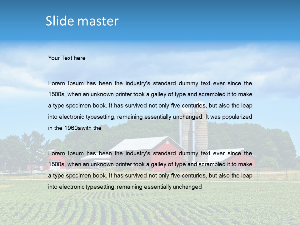 Grass Country Land PowerPoint Template