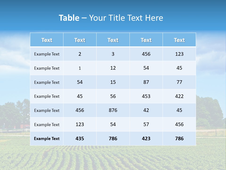 Grass Country Land PowerPoint Template