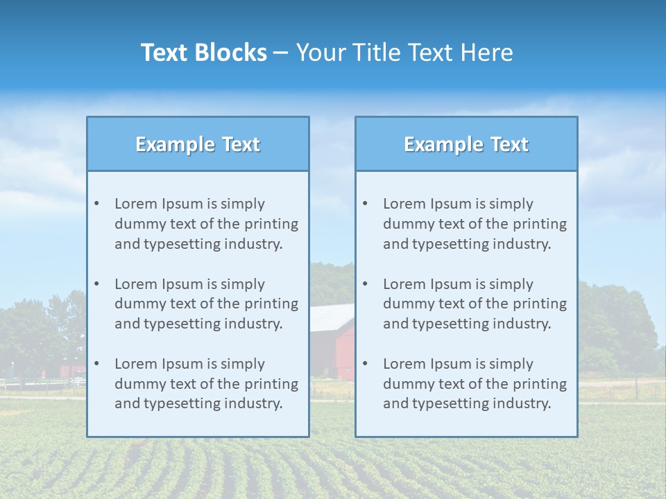 Grass Country Land PowerPoint Template