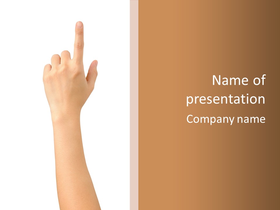 Computer Press Button PowerPoint Template