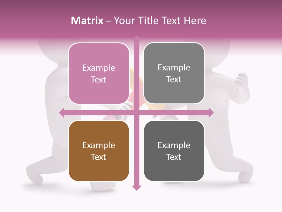 Eraser People Yellow PowerPoint Template