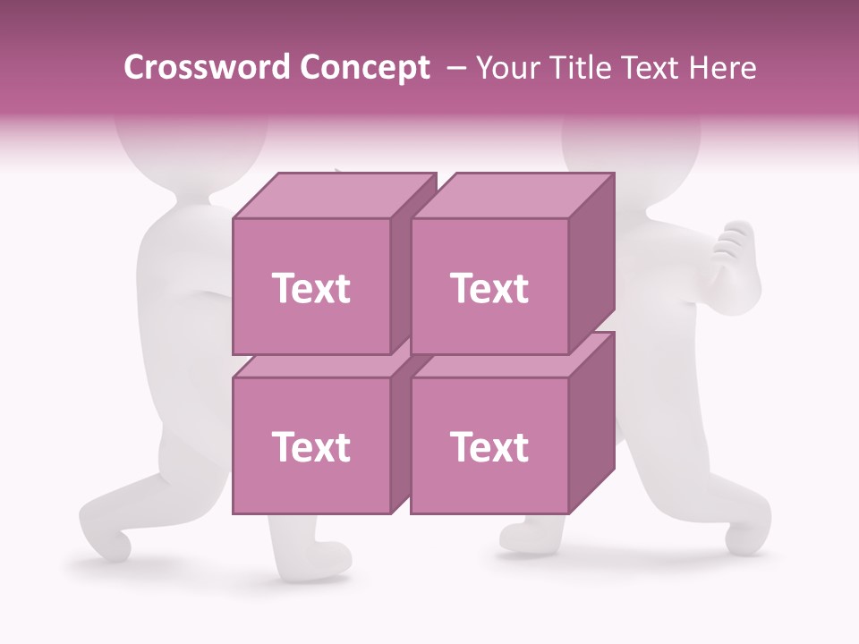 Eraser People Yellow PowerPoint Template