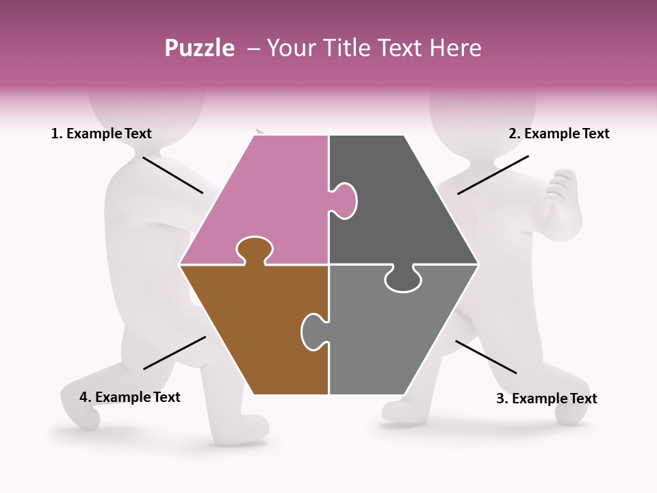 Eraser People Yellow PowerPoint Template