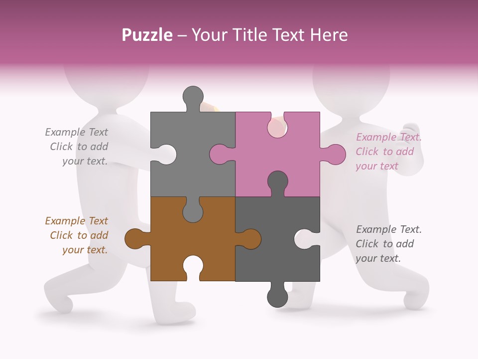 Eraser People Yellow PowerPoint Template