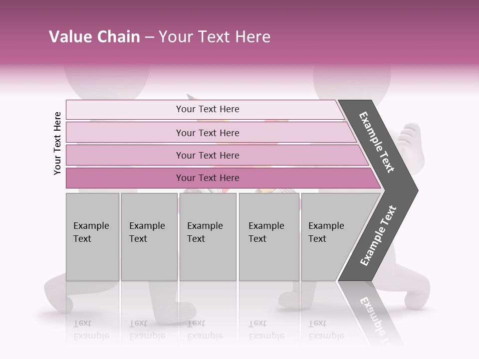 Eraser People Yellow PowerPoint Template