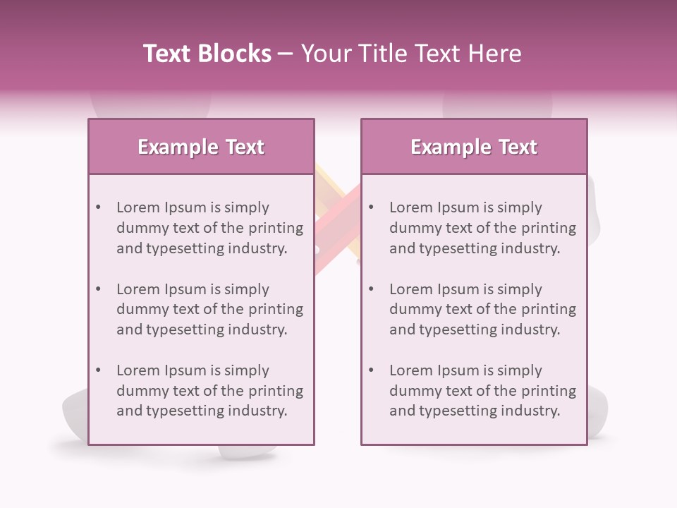 Eraser People Yellow PowerPoint Template