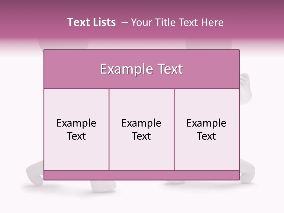 Eraser People Yellow PowerPoint Template