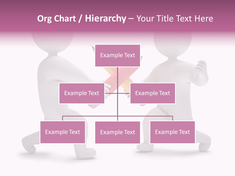 Eraser People Yellow PowerPoint Template