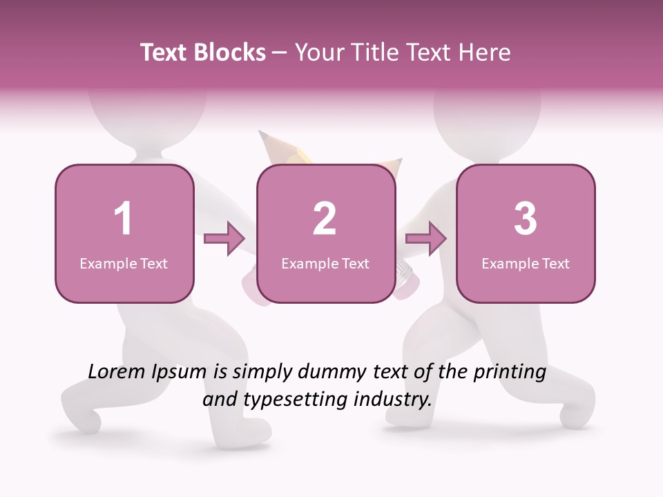 Eraser People Yellow PowerPoint Template