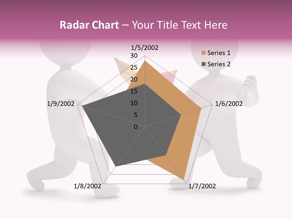 Eraser People Yellow PowerPoint Template