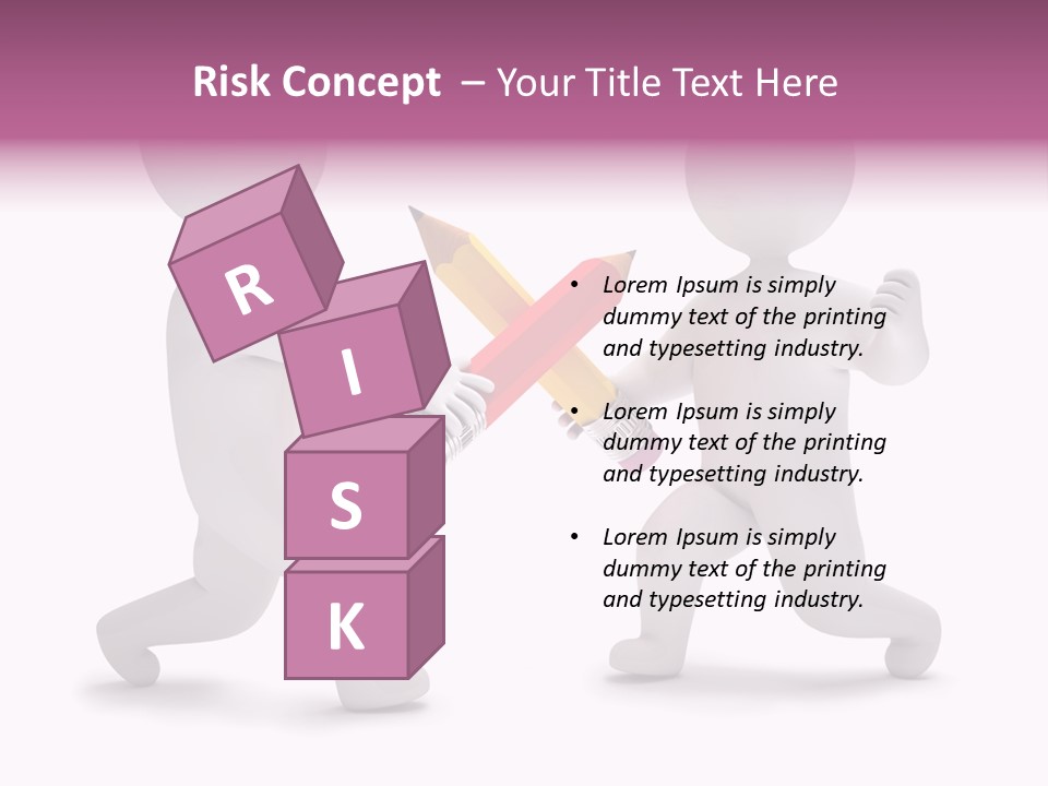 Eraser People Yellow PowerPoint Template