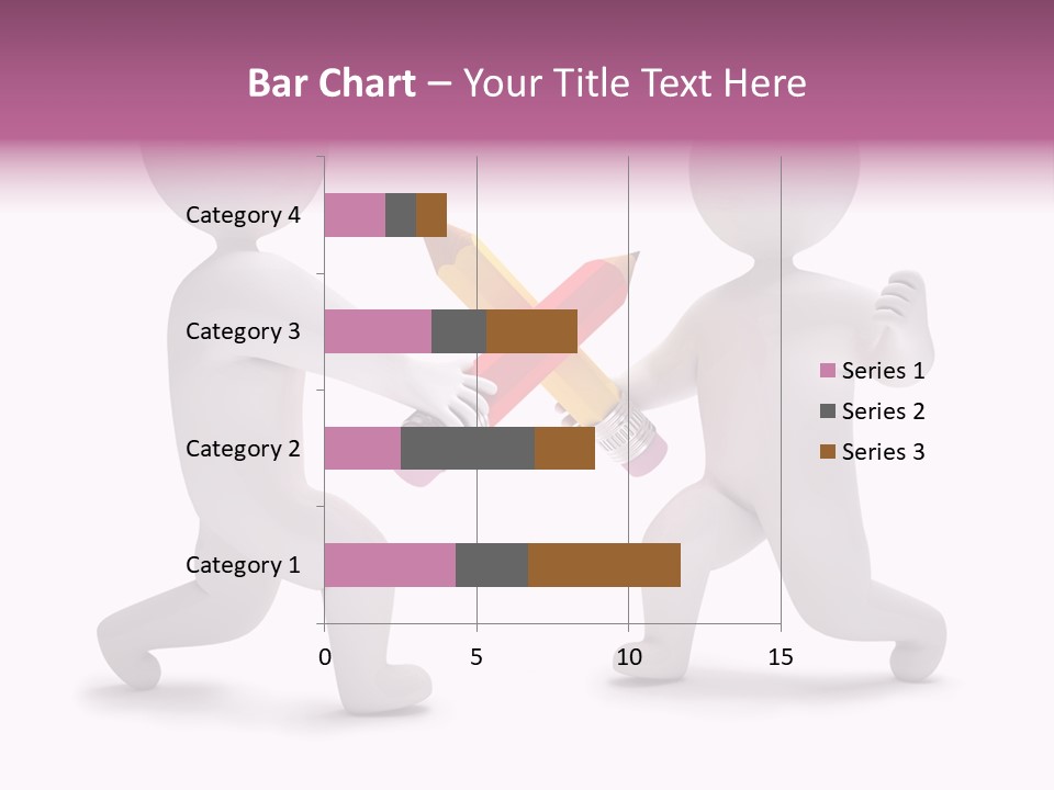 Eraser People Yellow PowerPoint Template