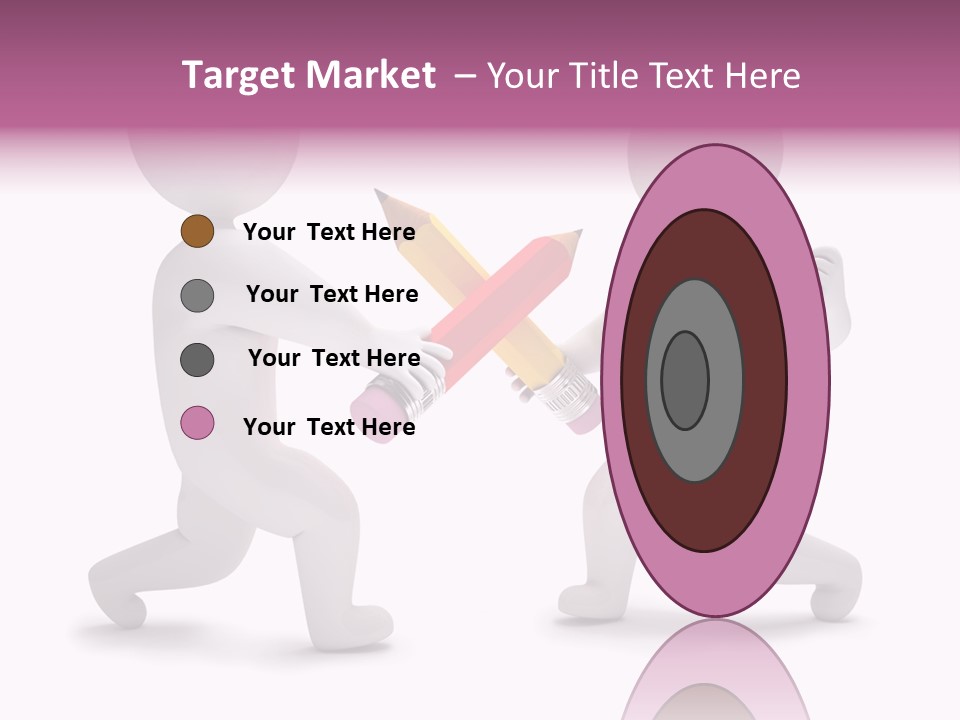 Eraser People Yellow PowerPoint Template