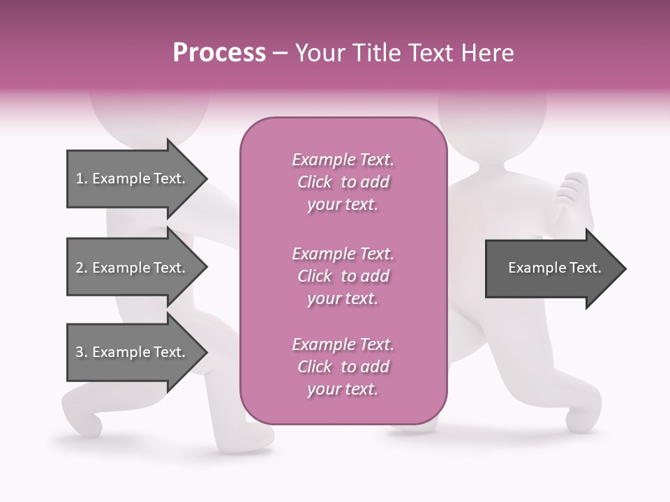 Eraser People Yellow PowerPoint Template