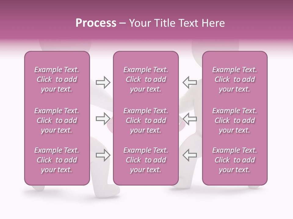 Eraser People Yellow PowerPoint Template
