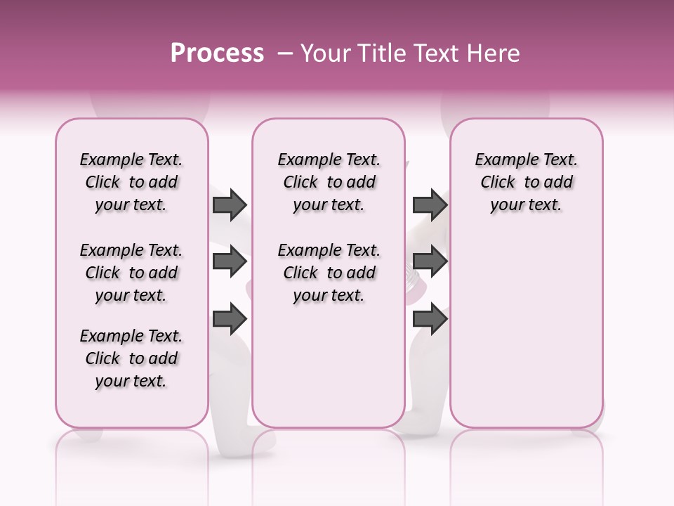 Eraser People Yellow PowerPoint Template